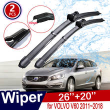 Escobillas de limpiaparabrisas de coche, limpiaparabrisas delantero para VOLVO V60 Rdesign 2011 ~ 2018, 2012, 2013, 2014, 2015, 2016, productos de coche 2024 - compra barato