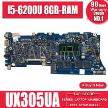 Placa base de ordenador portátil Akemy UX305UA para For Asus UX305UA UX305U U305U, placa base 100% de prueba OK I5-6200U 8GB-RAM 2024 - compra barato