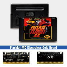 Дорога сыпь 2 - USA метки Flashkit MD никелевое золото схема на основе печатной платы для Sega Genesis Megadrive игровая консоль 2024 - купить недорого