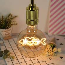 Lámpara LED Edison G125, Bombilla de burbuja de filamento, Retro, ahorro de energía, 220V, 4W, E27, decorativa, para cafetería 2024 - compra barato