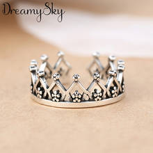 New Arrivals Vintage Crown Rings For Women Large Adjustable Size Finger Ring Fashion Charm Jewelry Valentine's Day Gift 2024 - buy cheap