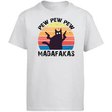 Pew pew madafakas camiseta masculina, camiseta de manga curta vintage engraçada com gola careca 2024 - compre barato