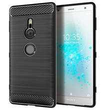 For Sony Xperia XZ2 Case Luxury Carbon Fiber Skin Full Soft Silicone Cover Case For Sony XZ2 H8216 H8266 Phone Cases 2024 - buy cheap