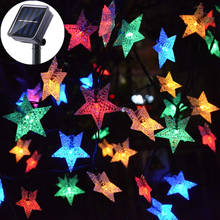Solar Star String Lights Outdoor LED Christmas Fairy Light Garden Landscape Colorful Decorative Lights for Patio Yard Lawn Patio 2024 - buy cheap