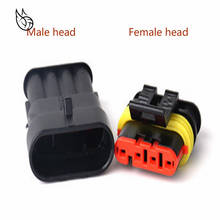 Manufacturer 4 Pin Way Sealed Waterproof Electrical Wire Auto Connector Plug Set New Car Part Automotive connectors 2024 - buy cheap