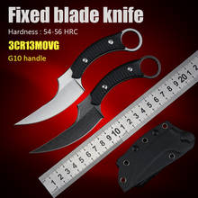Нож керамбит с фиксированным лезвием, Универсальный Тактический нож для кемпинга, инструменты для повседневного использования 2024 - купить недорого