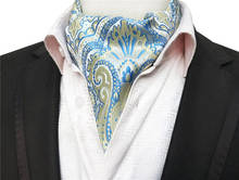 Laço elegante do pescoço do cravat do ascot dos homens por atacado 2024 - compre barato