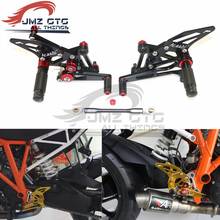 Descanso de pé para motocicleta cnc, conjunto traseiro ajustável, para ktm 1290 super duke r 2014 2015 2016 2017 2018 2019 2024 - compre barato