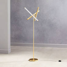 Lâmpada de assoalho led cor quente 30w lâmpada de assoalho de ouro lâmpada de pé design nórdico 2024 - compre barato