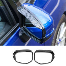 ABS Carbon fiber Car rearview mirror block rain eyebrow frame Cover Trim Accessories For Honda Civic 10th 2016 2017 2018 2pcs 2024 - buy cheap