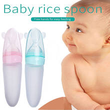 2019 Baby Training Feeder Newborn Baby Squeezing Feeding Bottle Rice Spoon Supplement Safe Tableware Tools 2024 - buy cheap