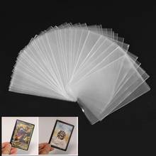 100pcs Plastic Transparent Card Sleeves Magic Board Game Tarot Three Kingdoms Poker Cards Protector 8.2*8.2/5.8*8.8cm NEW 2024 - buy cheap