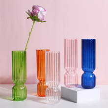 Скандинавская стеклянная ваза для цветов, маленькая гидропонная стеклянная бутылка для растений, фотография, аксессуары для украшения дома 2024 - купить недорого