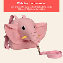 Baby Safety Anti-Lost Backpacks Children Traction Walking Rope Cute Animals Schoolbag Cartoon Elephant Bag Kids Learn Walk Leash 2024 - buy cheap