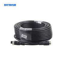 DIYSECUR Waterproof 15 Meters 49 Feet 4pin Connectors Extension Cord Video / Signal Cable For Camera Monitor Reversing System 2024 - buy cheap