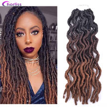 Extensiones de Cabello sintético para mujer, Pelo Rizado de ganchillo con degradado de 14 pulgadas, suave y ondulado, estilo Gypsy, Dreadlocks 2024 - compra barato