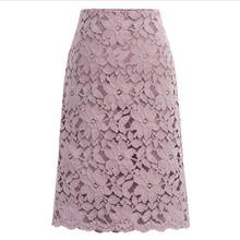 Женская юбка больших размеров, юбка трапециевидной формы Faldas Jupe, офисная юбка-карандаш, кружевная юбка, летняя юбка, Женская юбка Falda Mujer 2024 - купить недорого