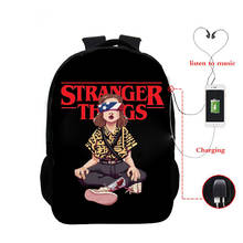 hot movies Season 3 Backpack Funny Eleven Boys Girls School Backpacks Bag Hip Hop Usb Cable School Bag for College Teenager 2024 - buy cheap