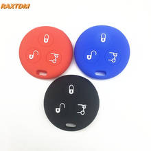 Silicone car key cover case for Benz Smart City Fortwo Roadster 3button remote key 2024 - buy cheap
