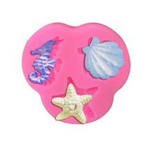 Starfish Seashells Seahorse Silicone Fondant Cake Decorating Mold Epoxy Resin Chocolates Molds Baking Tools Kitchen Accessories 2024 - buy cheap