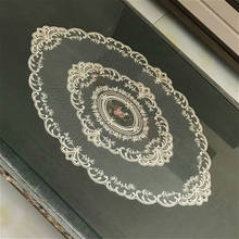 European Lace Embroidery Oval Tablecloth Living Room Study Bedroom Coffee Table Cover Cloth Hotel Villa Banquet Party Decoration 2024 - buy cheap