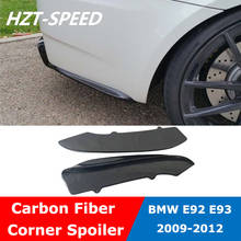 Parachoques trasero de fibra de carbono estilo E92 K, divisor lateral, cubiertas de alerón de esquina para BMW E93 M3 Coupe, coche modificado, 2009-2012 2024 - compra barato