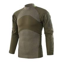 Camiseta camuflada masculina, uniforme militar do exército eua de manga comprida, de algodão para combate iii, camisa de sapo para treinamento 2024 - compre barato