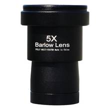 1.25 Inches 5X Barlow Lens Fully Metal Green Film with M42 Thread for Standard Telescope Eyepiece Astronomy 2024 - buy cheap