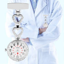 Brooch Nurse Pocket Watch Luxury Rhinestones Design Pendant Doctor Quartz Pocket Clock Gift 2024 - buy cheap