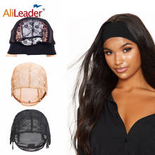 Alileader DIY Wig Cap Soft Lace Wig Band Cap For Wigs Adjustable Head Band Wig Cap For Making Human Hair Wig 2024 - buy cheap