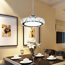 Lámpara led de cristal moderna para sala de estar, iluminación colgante de lustre, Simple, ahorro de energía, 12W 2024 - compra barato