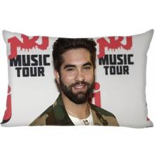 Funda de almohada personalizable de Kendji Girac, 45x35cm (un lado), con cremallera rectangular impresa, decorativa para boda 2024 - compra barato