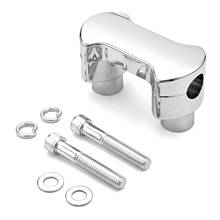 Chrome/Gloss Black 2" Riser 1" Handlebar Clamp For Harley Dyna Softail Sportster 1200 883 Motorcycle Accessories 2024 - buy cheap