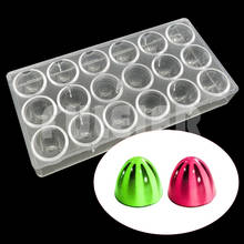 DIY 3D Bullet Polycarbonate Chocolate Mold  Plastic Tray Form for Sphere candy Mould Baking Mold Pastry Cake Confectionery Tools 2024 - buy cheap