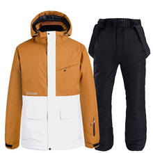 Men Ski Suit Super Warm Waterproof Women Skiing Jacket Pant Hooded Windproof Breathable Unisex Clothing Trouser Sport Wear 2024 - buy cheap