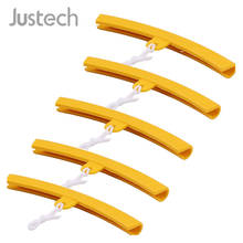 Jutech 5 шт желтые протекторы обода для шин 20 см мотоциклетные и автомобильные протекторы для кромок колес ремонтный инструмент пластик 2024 - купить недорого