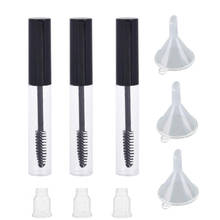 10ml 3PCS Empty Mascara Tube Eyelash Cream Vial Liquid Bottle  Cosmetic Container with Leakproof Black Cap Contains Funnel 2024 - buy cheap