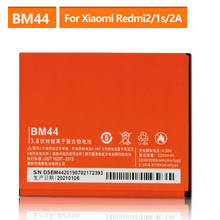 Оригинальный сменный аккумулятор для Xiaomi MI Redmi 2 2A Redmi 1S BM44 Подлинная батарея для телефона BM40 BM41 2265 мАч 2024 - купить недорого