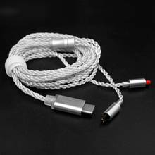 Type C Jack HiFi 8 Strand OCC Earphones Cable for IE80 Earphones 0.78mm Pin MMCX DIY Earphones Audio Cable 2024 - buy cheap