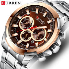 Men Watch Top Luxury Brand CURREN Fashion Causal Stainless Steel Men’s Watches Sports Chronograph Quartz Wristwatches Male Clock 2024 - buy cheap
