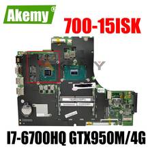 Материнская плата для ноутбука Lenovo ideapad 700-15ISK 15 дюймов SR2FQ I7-6700HQ GTX950M/4G 448.06R01.0011 2024 - купить недорого