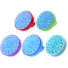 NEW Spa Hair Shampoo Silicone Brush Handheld Silicone Hair Scalp Shampoo Massage Brush Washing Shower Hair Comb 2024 - buy cheap