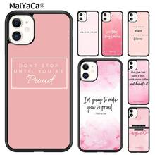 MaiYaCa Pink Workout Motivation fitness Gym Phone Case Cover For iPhone SE 6 6s 7 8 plus X XR XS 11 12 13 pro max Samsung S9 S10 2024 - buy cheap