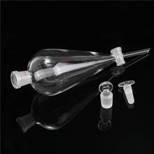 60ml/125ml/250ml/500ml Transparent quartz glass Pyriform/pear-shaped separatory funnel Lab Glassware 2024 - buy cheap