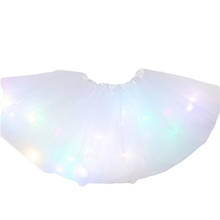 Falda de tutú para niñas, disfraz de fantasía con luz LED, de Ballet, a la moda, de princesa y estrellas 2024 - compra barato