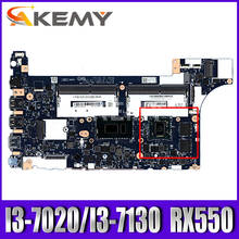 For Lenovo Thinkpad E480 E580 R480 notebook motherboard EE480 EE580 NM-B421 CPU i3-7020 i3-7130+GPU RX550 100% test  FRU 01LW188 2024 - buy cheap