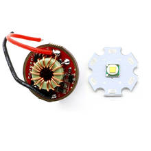 1 peça 20mm 10w xml t6 led emissor + 22mm placa de driver led 5.6v-9v lanternas driver partes diy 2024 - compre barato