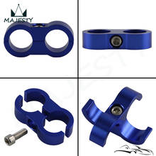 4pcs AN -10 AN10 19MM Braided Hose Separator Clamp Fitting Adapter Bracket Blue 2024 - buy cheap