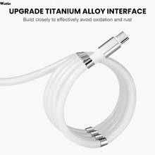 Magnetic Absorption Data Charger Cable USB Type C Cable For Huawei Honor 30 Pro 9x Xiaomi Fast Retractable Easy Storage 2024 - buy cheap