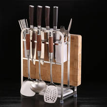 Stainless Steel Wall Mounted Stand Kitchen Storage Rack Knife Holder Cutlery Box Spoon Forks Organizer and Chopping Board Holder 2024 - buy cheap
